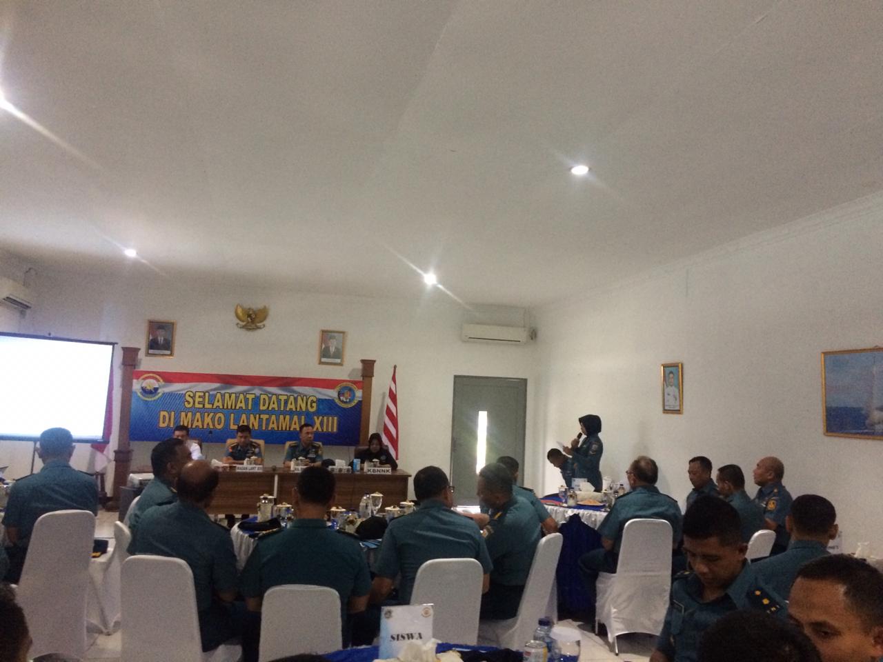 Diseminasi Informasi P4GN melalui Sosialisasi di Markas Komando Lantamal XIII Tarakan