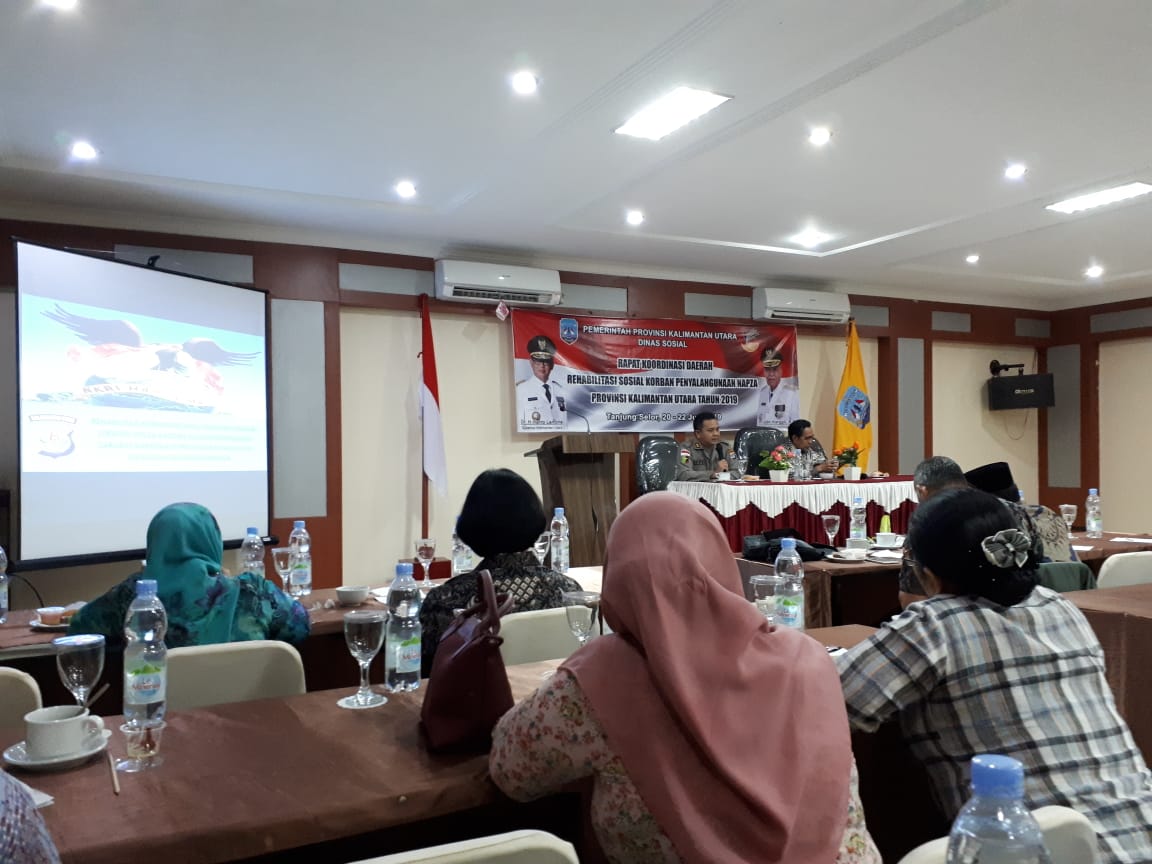 Rapat Koordinasi Rehabilitasi Sosial Korban Penyalahgunaan NAPZA oleh Dinas Sosial Pemprov Kalimantan Utara