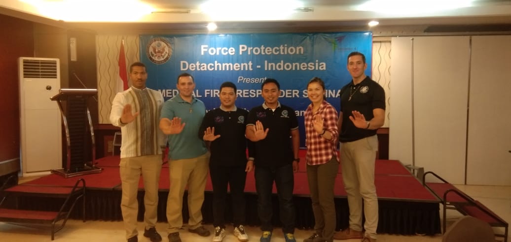 Bimbingan Teknis "Medical First Responder Seminar" yang diselenggarakan Force Protection Attechment Indonesia