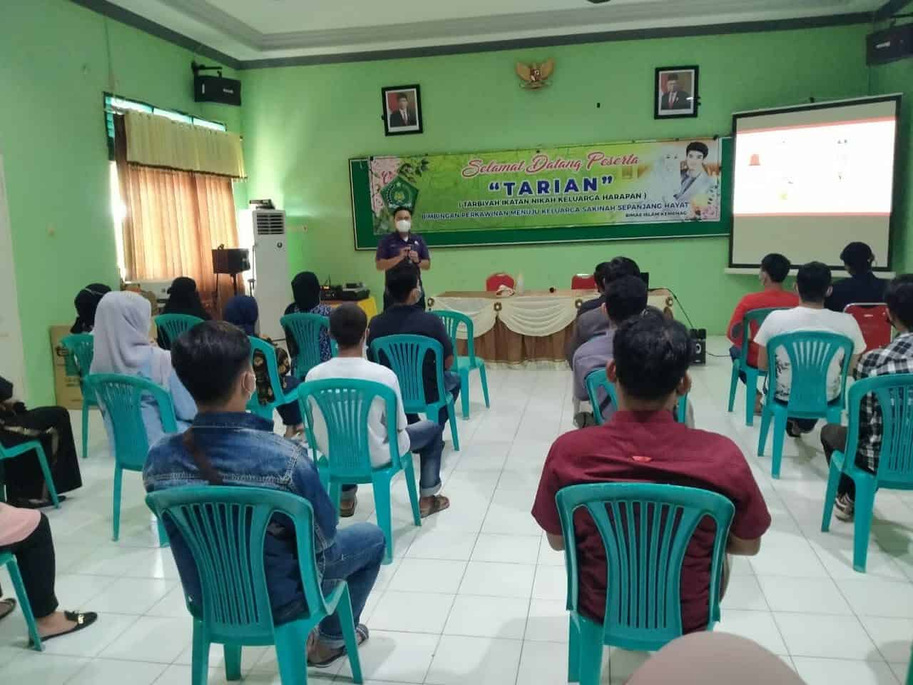 Kegiatan Pra HANI (Komunikasi, Informasi dan Edukasi P4GN Kepada Calon Pengantin di Kantor Kementrian Agaman Kota Tarakan)