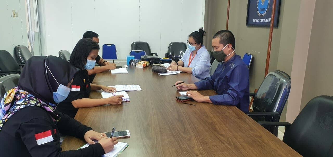 Rapat Persiapan HANI 2021 dan INPRES RAN P4GN BNN Kota Tarakan