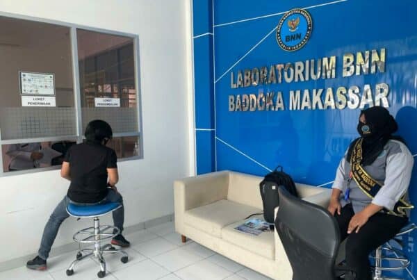 Uji Laboratorium Barang Bukti Narkotika di UPT Laboratorium BNN Baddoka Makassar