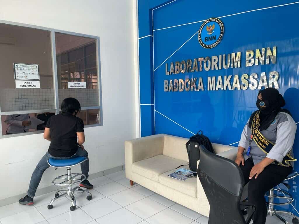 Uji Laboratorium Barang Bukti Narkotika di UPT Laboratorium BNN Baddoka Makassar