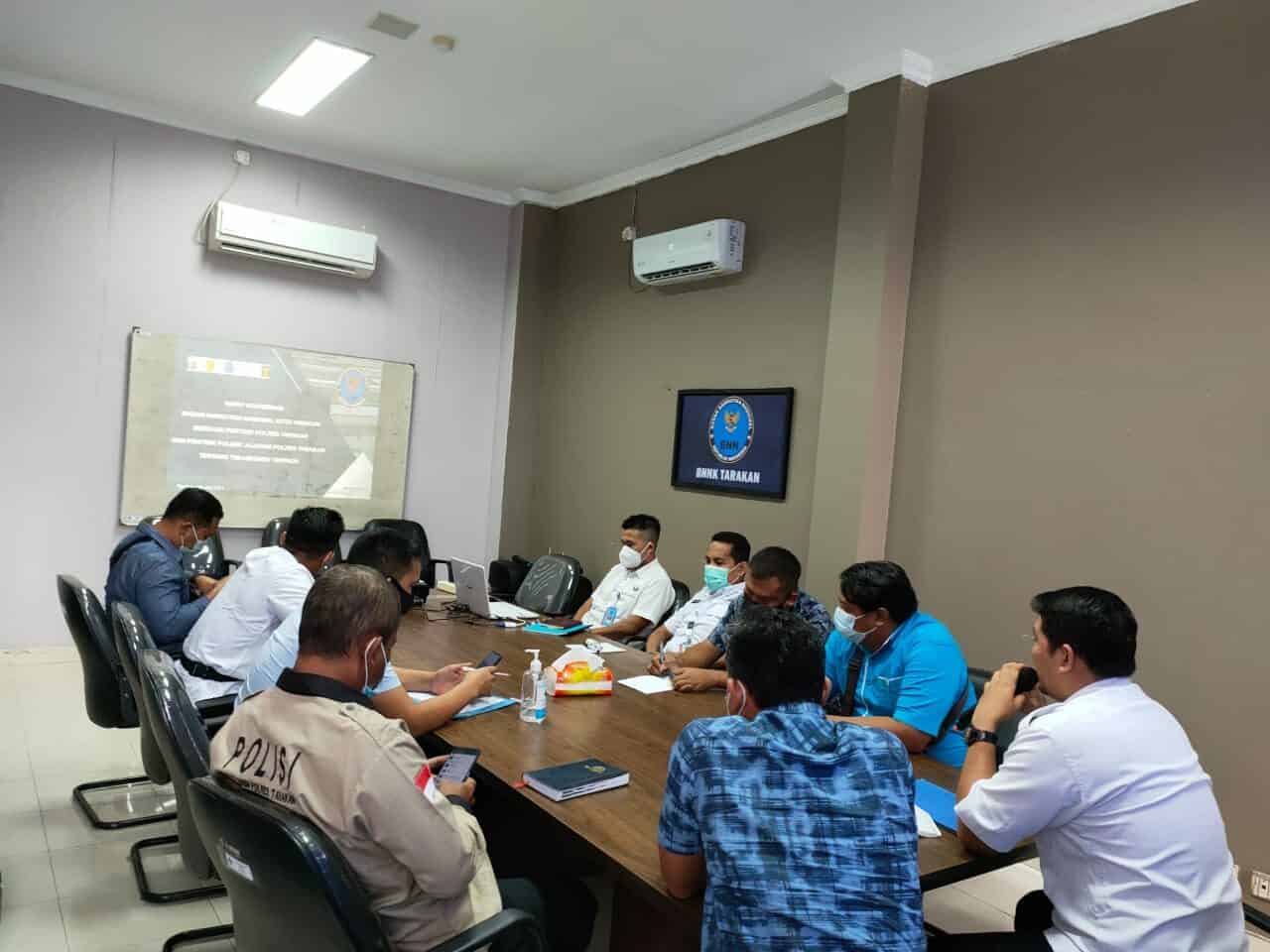 Rapat Koordinasi Badan Narkotika Nasional Kota Tarakan bersama Penyidik Polres Tarakan dan Penyidik Polsek Jajaran Tentang Tim Assesmen Terpadu
